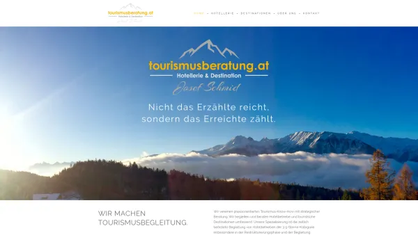 Website Screenshot: Josef Schmid Tourismusberatung Unternehmensberatung - Home - Tourismusberatung - Date: 2023-06-14 10:45:52
