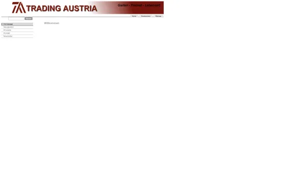 Website Screenshot: TRADING AUSTRIA Mag. Erich Staub, Handelsmarken-Artikel für Garten und Freizeit - tradingaustria.at - Date: 2023-06-14 10:45:52