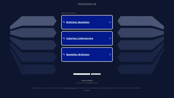 Website Screenshot: Tramezzini Dr. Heinz-Wilhelm Stenzel - tramezzini.at - Diese Website steht zum Verkauf! - Informationen zum Thema tramezzini. - Date: 2023-06-26 10:23:36