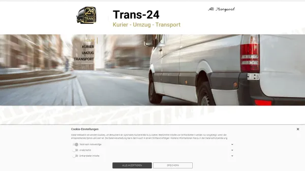 Website Screenshot: www.trans-24.de - Ihr Partner zu Kurierdienst, umzug und Transport in Vilsbiburg - Date: 2023-06-14 10:45:52