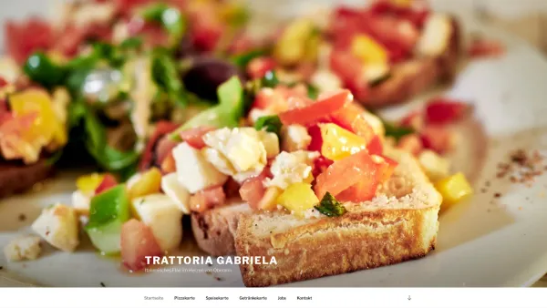 Website Screenshot: Trattoria Gabriela Gastronomie GmbH - Trattoria Gabriela – Italienisches Flair im Herzen von Oberalm - Date: 2023-06-15 16:02:34