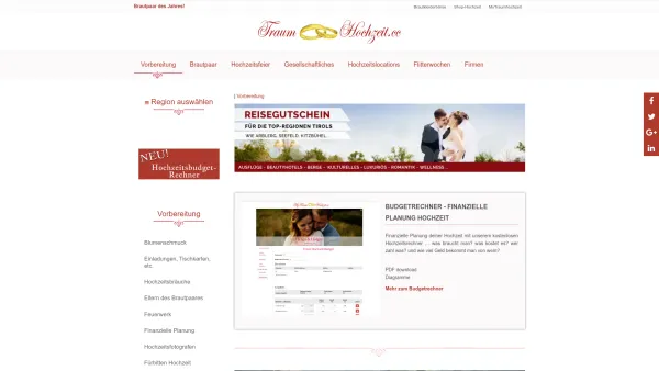 Website Screenshot: Traumhochzeit.cc Hochzeitsmagazin und Hochzeitsportal Traumhochzeit.cc alles für Hochzeitspaare - Heiratsportal - Hochzeitsplaner - traumhochzeit.cc - Date: 2023-06-26 10:23:36