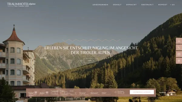 Website Screenshot: Traumhotel Alpina - Hotels Gerlos: 4 Sterne Superior im Traumhotel Alpina - Date: 2023-06-14 10:38:18