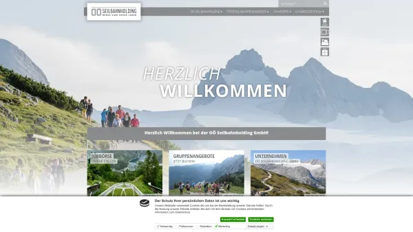 Website Screenshot: TRAUNSEE TOURISTIK GMBH - OÖ Seilbahnholding - OÖ Seilbahnholding - Date: 2023-06-15 16:02:34