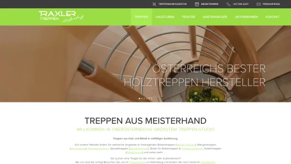 Website Screenshot: Traxler-Treppen - Treppen aus Meisterhand | Traxler Treppen - Date: 2023-06-26 10:23:39