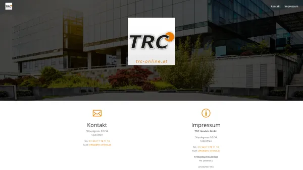Website Screenshot: TRC Handels GmbH - TRC Online | Handel mit Druckern, Toner und Zubehör - Date: 2023-06-15 16:02:34