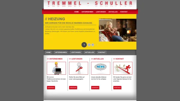 Website Screenshot: TREMMEL SCHULLER Ges.m.b.H - Tremmel & Schuller - Heizung, Sanitär, Alternativenergie, Gas, Wasser, Lüftung - Date: 2023-06-26 10:23:39