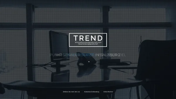 Website Screenshot: TREND WT GmbH - Trend WT GmbH | Steuerberatung Salzburg | Mag. Thomas Kletzl - Date: 2023-06-26 10:23:39
