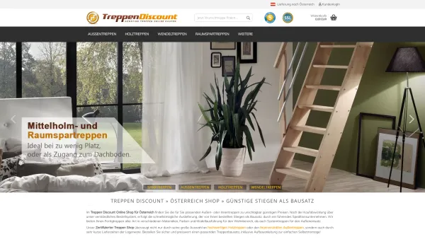 Website Screenshot: Treppen Discount GmbH - Günstige Stiegen als Bausatz » Treppen Discount Österreich - Date: 2023-06-15 16:02:34