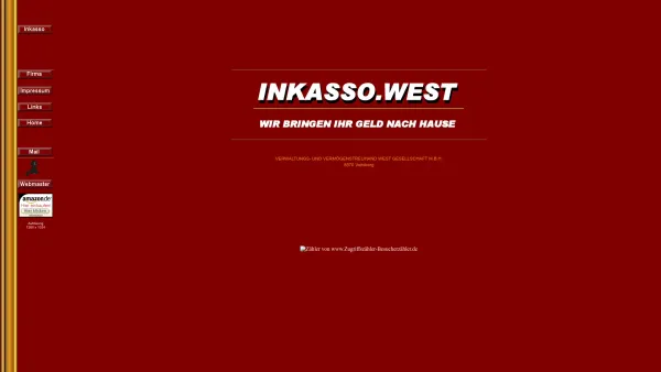 Website Screenshot: Inkasso West - Verwaltungs- und Vermögenstreuhand WEST GesmbH: INKASSO WEST - IMMO WEST - Date: 2023-06-15 16:02:34