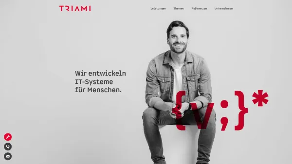 Website Screenshot: TRIAMI Systeme für Menschen - TRIAMI - Wir entwickeln IT-Systeme für Menschen. - Date: 2023-06-26 10:23:40