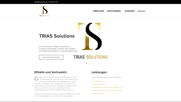 Website Screenshot: TRIAS Solutions GmbH - TRIAS Solutions - Trias Solutions - Date: 2023-06-26 10:23:42
