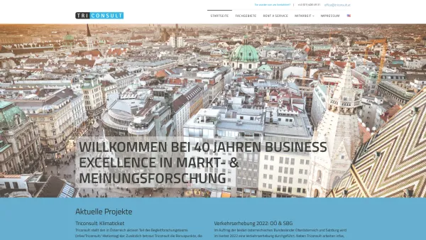 Website Screenshot: Triconsult - Triconsult - Wirtschaftsanalytische Forschung GmbH - Date: 2023-06-14 10:45:52
