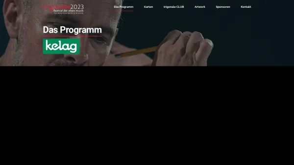 Website Screenshot: Trigonale FestivalbetriebsgmbH - trigonale 2023 – festival der alten musik - Date: 2023-06-15 16:02:34