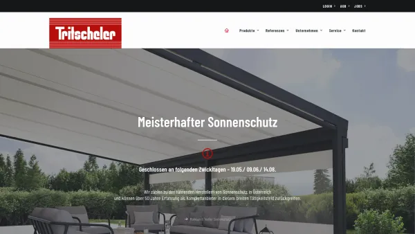 Website Screenshot: Tritscheler Rollladen  Sonnenschutz GmbH - Tritscheler - Meisterhafter Sonnenschutz - Date: 2023-06-14 10:45:52