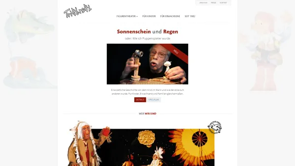 Website Screenshot: Trittbrettl Puppentheater aus Österreich - Trittbrettl - Date: 2023-06-26 10:23:42