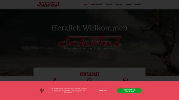 Website Screenshot: Trockentechnik Schöbel - Schoebel Schadensanierung und Management - Date: 2023-06-14 10:45:54