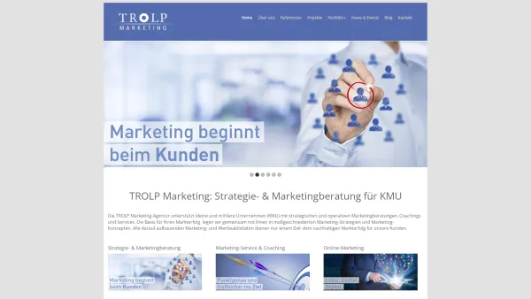 Website Screenshot: bei Trolp Marketing - Home - Date: 2023-06-26 10:23:42