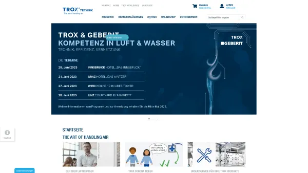 Website Screenshot: TROX Austria GmbH - STARTSEITE | TROX Austria GmbH - Date: 2023-06-14 10:45:54