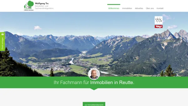 Website Screenshot: Wolfgang www.trs.at Ihr Fachmann Sachen Immobilien! - Immobilien in Reutte in Tirol | Trs Immobilien Reutte - Date: 2023-06-26 10:23:42