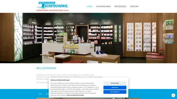 Website Screenshot: Möbeldesign Tschetschonig Tischlerei Gerald Tschetschonig - Date: 2023-06-14 10:37:49