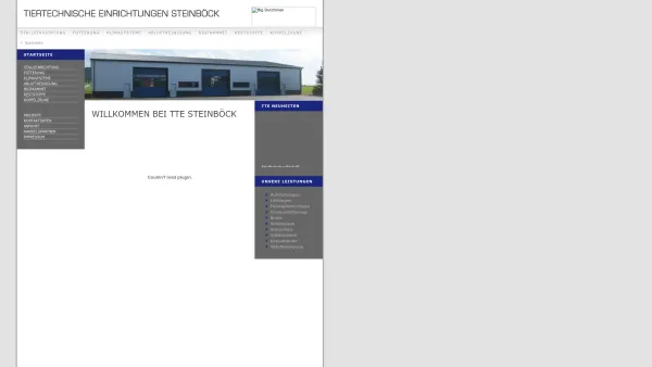 Website Screenshot: TTE STEINBÖCK, BIG DUTCHMAN ÖSTERREICH - Willkommen bei TTE STEINBÖCK - Date: 2023-06-15 16:02:34