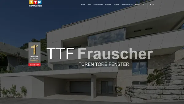 Website Screenshot: TTF Frauscher - TTF – Türen Tore Fenster Frauscher - Date: 2023-06-15 16:02:34