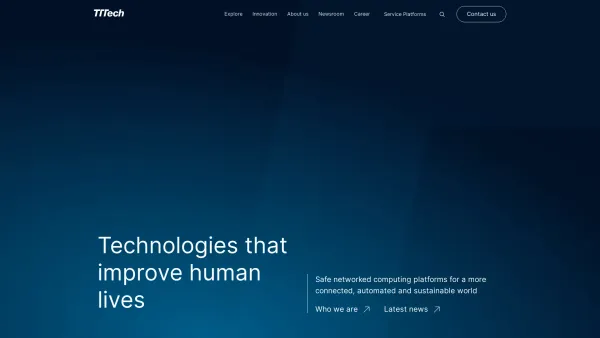 Website Screenshot: TTTech Time-Triggered Technology - Technologies that improve human lives - TTTech - Date: 2023-06-26 10:23:45