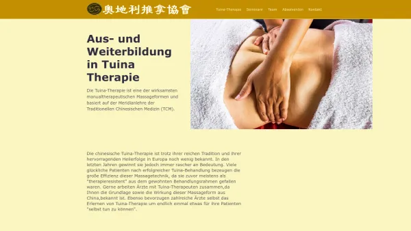 Website Screenshot: ÖGT-Österreichische Gesellschaft für TUINA.or.at Startseite - Österreichische Gesellschaft für Tuina - Date: 2023-06-26 10:23:45