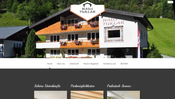Website Screenshot: Haus Tuklar - Haus Tuklar - Appartementhaus inmitten der schönen Alpen - Date: 2023-06-26 10:23:45