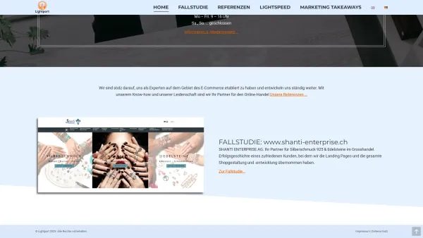 Website Screenshot: Turn360 Internetagentur Salzburg - Lightport – Ihr Spezialist für E-Commerce – Umsetzung von Onlineshops, Gesamtlösungen und Marketing - Date: 2023-06-15 16:02:34