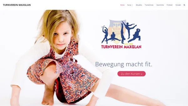 Website Screenshot: DerTurnverein Maxglan präsentiert Ihnen auf seiner Website alle Neuigkeiten rund um unseren Verein - Home - TURNVEREIN MAXGLAN - Date: 2023-06-26 10:23:48