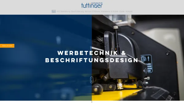Website Screenshot: Werner Tuttinger Werbetechnik Tuttinger - Werbetechnik Tuttinger | Bezirk Liezen | Stainach - Date: 2023-06-26 10:23:48