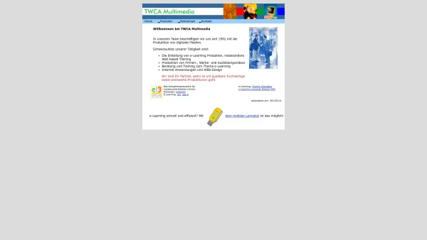 Website Screenshot: TWCA Multimedia, E-Learning, Internet, Ton und Video - TWCA Multimedia, E-Learning, CBT, WBT, Internet, Audio, Musik und Video - Date: 2023-06-26 10:23:48