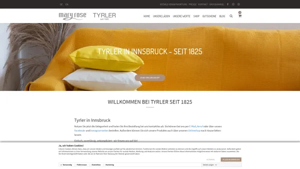 Website Screenshot: Nothburga Tyrler - Tyrler in Innsbruck | Mary Rose Dornbirn / Tyrler Innsbruck - Date: 2023-06-26 10:23:48