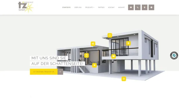 Website Screenshot: TZ Sonnenschutz GmbH - Beschattungen in Herzogenburg | St. Pölten | Krems und Umgebung - Date: 2023-06-26 10:26:49