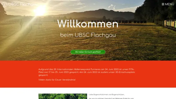 Website Screenshot: UNION Bogensport Club Bogensport Österreich - UBSC Flachgau - Bogensportanlage - Date: 2023-06-26 10:23:51