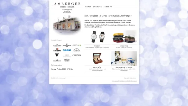 Website Screenshot:  Friedrich Amberger Uhren Schmuck Juwelen Meisterbetrieb - Uhren Amberger: Home - Date: 2023-06-14 10:38:07