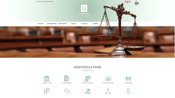 Website Screenshot: Rechtsanwaltskanzlei Dr. Veronika Ujvárosi - Dr. Ujvárosi Veronika ügyvéd - Date: 2023-06-15 16:02:34