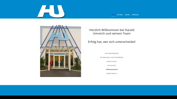 Website Screenshot: Harald Umreich Ges.m.b.H. - Home - Date: 2023-06-26 10:23:54