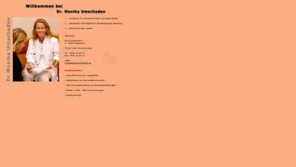 Website Screenshot: Dr. Monika Umschaden - Dr. Monika Umschaden - Date: 2023-06-26 10:23:54