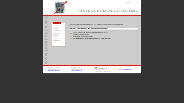 Website Screenshot: Unternehmensberatung Rößler - www.umsetzer.biz / Unternehmensberater - Date: 2023-06-26 10:23:54