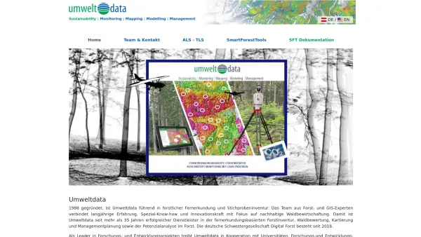 Website Screenshot: Umweltdata Ges.m.b.H. - Umweltdata GmbH - Date: 2023-06-26 10:23:54