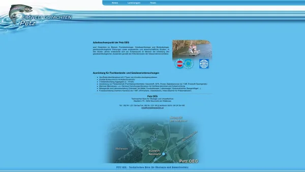 Website Screenshot: Umweltgutachten Petz OEG Technisches Büro für Ökologie und Umweltschutz - Umweltgutachten Petz OEG - Date: 2023-06-26 10:23:54