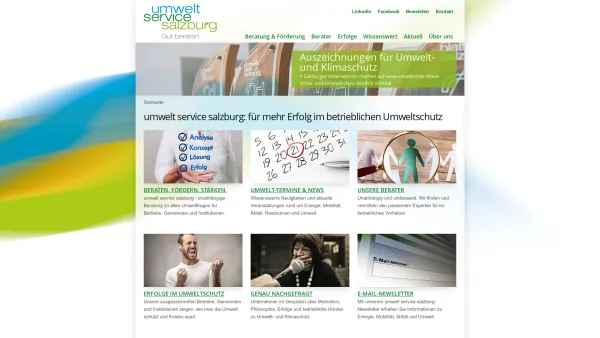 Website Screenshot: Umwelt Service Salzburg - umwelt service salzburg: Beratung zu Förderungen und Energiesparen, Energieberatung. - Date: 2023-06-26 10:23:54