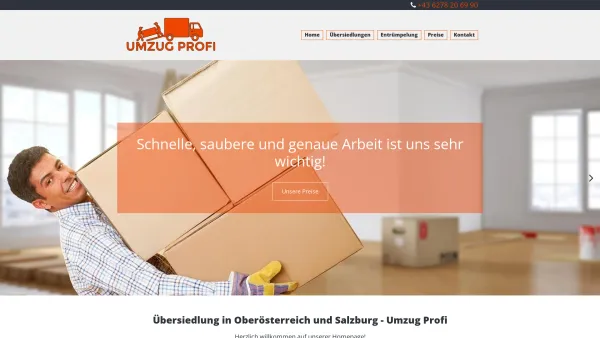 Website Screenshot: Harald Junger - Übersiedlung Oberösterreich - Umzug Profi Oberösterreich - Date: 2023-06-15 16:02:34