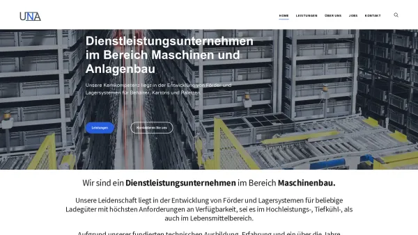 Website Screenshot: UNA Automatische Lagersysteme & Consulting e.U. - UNA - Automatische Lagersysteme & Consulting e.U. - Date: 2023-06-14 10:46:52