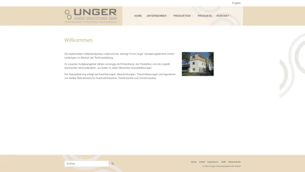 Website Screenshot: www.unger-textil.at - UNGER Textil: Home - Date: 2023-06-26 10:23:54