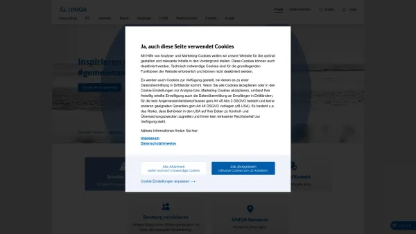Website Screenshot: Andreas UNIQA - Versicherung, Vorsorge, Veranlagung | UNIQA Österreich - Date: 2023-06-15 16:02:34
