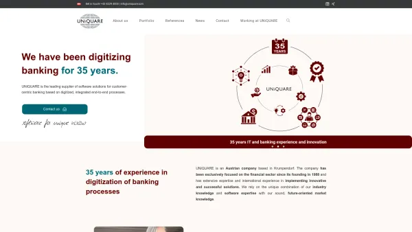 Website Screenshot: UNiQUARE Software Development GmbH - UNiQUARE - Date: 2023-06-26 10:23:54